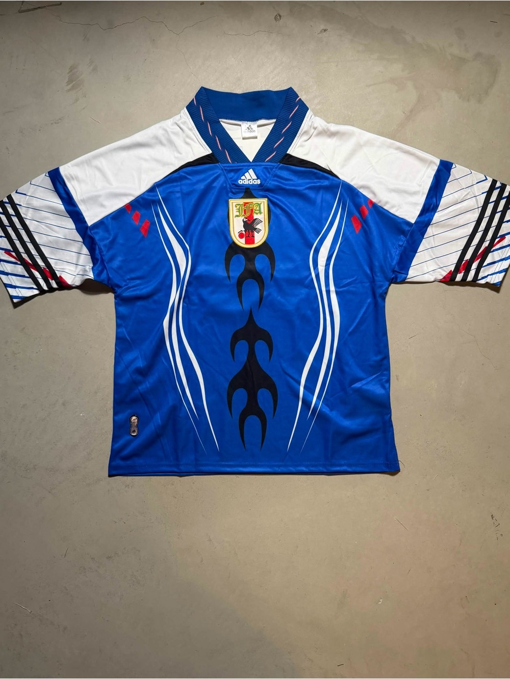 adidas Bringbacks Remixed Japan Jersey - Power Blue/White